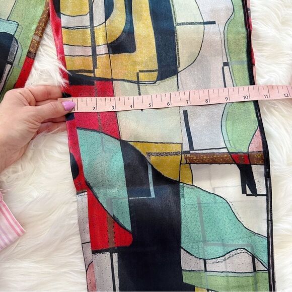 EUC ɢɪᴏʀɢɪᴏ ᴀʀᴍᴀɴɪ ᴍᴜʟʙᴇʀʀʏ ꜱɪʟᴋ ᴘᴏᴘ ᴀʀᴛ ᴄᴏʟᴏʀ ᴛʀᴏᴜꜱᴇʀꜱ - Picture 9 of 17